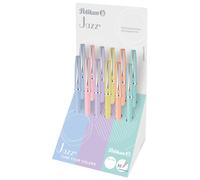 Stylo à bille Jazz Pastell K36D/12 couleurs assorties dans présentoir de 12 pièces