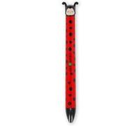 LEGAMI - Stylo bicolore, thème Ladybug, encre noire et rouge, Click&Clack, idéal pour l'école, le bureau et la maison, bicolore, pointe de 1 mm de diamètre