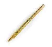 Stylo À Bille Long Et Fin De Luxe Mss, Laque Rouge/Or, De Haute Qualité, Clip Doré, Écriture Lisse