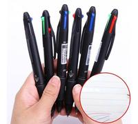 Stylo À Bille Multicolore 4 En 1, Créatif, Multifonction, Rétractable, Marqueur, Papeterie D'écriture, 4 Pièces