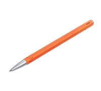 Stylo à bille multitâche avec mine D1 noire - CONSTRUCTION BASIC - règle en centimètres/pouces, échelle 1:20/1:50 - changement de mine facile - aluminium, métal - argenté, néon orange