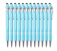 Stylo à bille personnalisé avec stylet capacitif, stylo à bille rétractable, gravure de votre texte, stylo à bille personnalisé de 0,5 mm adapté aux cadeaux d'appréciation des employés - 36Pièces