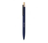 Stylo à bille personnalisé doux au toucher avec bouton poussoir en bambou, recharge jumbo, stylo d'écriture à encre bleue, compatible avec gravure laser, clip en métal