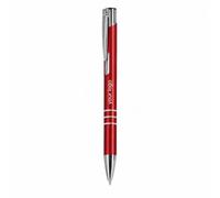 Stylo à bille personnalisé en aluminium recy vec recharge d'encre bleue Jumbo | Stylo rétractable à bouton poussoir | Stylo d'écriture de qualité supérieure respectueux de l'environnement pour