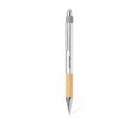 Stylo à bille personnalisé en bambou et aluminium recy vec encre bleue, recharge jumbo, stylo d'écriture à bouton-poussoir avec stylet pour écran tactile pour bureau, école et entreprise