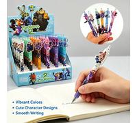 Stylo à bille pour étudiant Disney Zootopia 2, style Ins, avec patch acrylique de haute qualité et motifs culturels et créatifs inspirés du film Rondom 12
