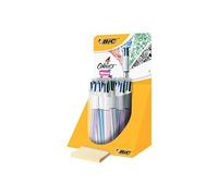 BIC Stylo à bille rétractable 4 Colours 'Shine' présentoir 20 multicolore