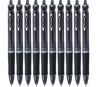Stylo à bille rétractable Acroball Plastic Begreen - Noir - Pointe 0,7 mm - Pilot