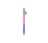 LEGAMI Stylo à bille rétractable Kitty Be Curious - Free Hugs - Stylo à bille avec figurine de chat et pelote de laine - Pointe rétractable - Papeterie originale pour bureau, école et étude