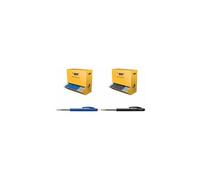 BIC Stylos bille M10 rétractable – Pointe moyenne 1,0 mm, encre noire – Lot 100 (90+10 offerts)