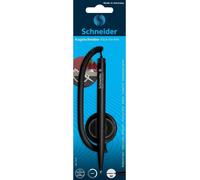 Stylo à bille Schneider, Klick-Fix-Pen, M, avec cordelette, pack de 10, couleur:noir