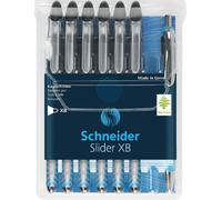 Stylo à bille Slider Basic XB sort Etui VE=10x6+1 (noir + 1xRave noir )