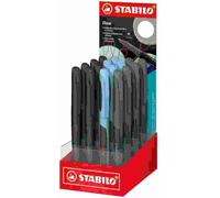 Stylo à bille STABILO Flow, présentoir de 16 pièces S