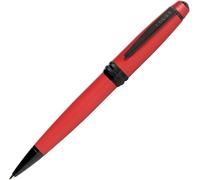 CROSS Bailey Stylo à bille avec mécanisme rotatif Encre noire Largeur de trait moyenne Boîte cadeau Rouge mat Vernis rouge
