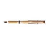 Stylo-bille uniball signo broad écriture large 0.8mm pointe 1mm grip caoutchouc encre gel résistante eau lumière or