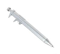 Stylo à coulisse avec encre gel de 0,5 mm pour mesurer la longueur et l'épaisseur, règle en plastique portable pour le bureau et l'école, option de recharge bleue incluse, échelle claire jusqu'à 100