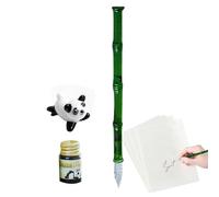 Stylo à Couronne en Verre - Stylo d'écriture Gl-ass Fait à la main, Outil de Dessin à L'encre de Calligraphie, Ensemble de Décoration de Bureau élégant, Accessoire D'écriture Créative |