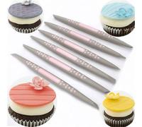 Stylo À Découper Et Moulage À Pointe Douce Ensemble De 6 Pièces Décoration De Cupcake Gâteau De Cuisine Fondant Sucre Artisanat Fournitures D'outils De Cuisson