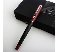 Stylo À Encre En Métal 3775, Correcteur De Posture De Haute Qualité, Stylo À Plume Givré, À Rayures Jaunes, Pistolet Gris, Papeterie Fournitures Scolaires