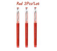 Stylo À Encre Gel 0.5mm, 3 Pièces/Lot, Recharge De Très Grande Capacité, Noir, Bleu Et Rouge, Rollerball, Fournitures De Bureau