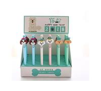 Stylo À Encre Gel Neutre Pour Chien, 2 Pièces/Lot, Kawaii, Mignon, Écriture, Cadeau Promotionnel, Papeterie Scolaire Et De Bureau