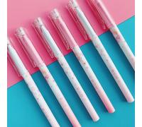 Stylo À Encre Gel Sakura À Fleurs Roses, 2 Pièces/Lot, Papeterie Promotionnelle, Fournitures Scolaires Et De Bureau
