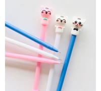 Stylo À Encre Gel Smiley Cat, 3 Pièces/Lot, Cadeau Promotionnel, Papeterie Fournitures Scolaires Et De Bureau