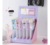 Stylo À Encre Gel, Stylo À Signature Mignon Kawaii Petit Licorne Ruban Pendentif, Fournitures D'écriture Pour L'école Et Le Bureau, Cadeau Promotionnel 3 Pièces/Lot