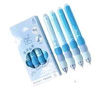 Stylo à encres effaçables avec fût souple, pointe de précision de 0.5mm, Correction rétractable, 4 pièces, pour l ' école et le bureau, Gel effaçable