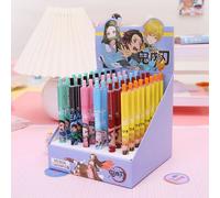 Stylo À Gel À Pression Demon Slayer, 0.5mm, 48 Pièces/Lot, Mignon, Stylo À Encre Noire, Signature, Papeterie Cadeau Promotionnel, Fournitures Scolaires