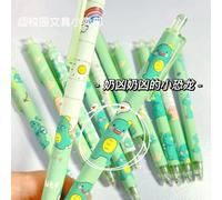 Stylo À Gel Dinosaure Version Coréenne 0.5, 3/6 Pièces, Papeterie Fournitures Scolaires, Stylo À Pression Noir Kawaii