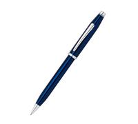 Stylo à laque pivotant breveté Century II bleu présenté dans un coffret cadeau