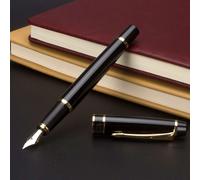 Stylo À Plume De Luxe Hero 0.5mm, Haute Qualité, Encre Dorée, Caisse Cadeau