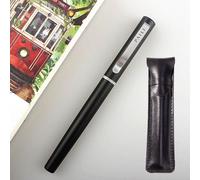 Stylo À Plume Noir Mat 5002mm, Extra Fin, 0.38mm, Stylo De Rechange, Pointes En Option, Fournitures Scolaires Et De Bureau