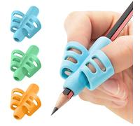 Stylo Aide Écriture Enfant - 3 Grippies Angels, Guide Doigt Crayon | Lot d'essai, cale-doigts ergonomique, gaucher ou droitier, maternelle et CP, dès 3 ans, dysgraphie, Montessori