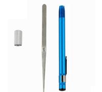 Stylo Aiguiseur de Couteau Multifonction Portable, Bleu Diamant | Clip de Poche, Format Stylo Discret, pour Couteaux et Cutters, Usage la Cuisine ou Extérieur