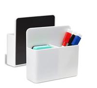Stylo Aimanté pour Frigo Pot Aimanté Support Stylo Aimanté Porte Feutre Magnétique Pot Aimanté Tableau Boite Aimantée Frigo pour Réfrigérateur Tableau Blanc Surface Magnétique