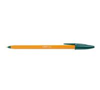 Stylo bille Bic Cristal Original Fine à capuchon pointe 0,8 mm - écriture fine - vert