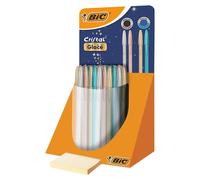 Stylo Bic Cristal Glacé écriture Fluide, Design Givré, 40 Stylos - Bic