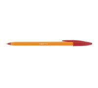 Stylo bille Bic Cristal Original Fine à capuchon pointe 0,8 mm - écriture fine - rouge