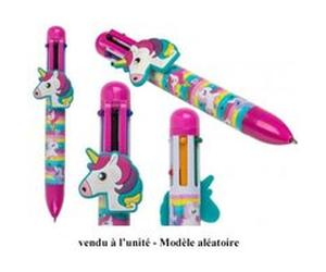 stylo bille 6 couleurs licorne - générique 29/2857 G