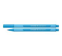 Stylo bille à capuchon, pointe large, corps triangulaire caoutchouc, turquoise