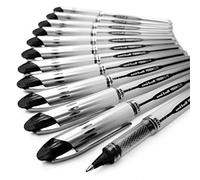 Stylo bille à encre liquide - Boîte de 12 - noir