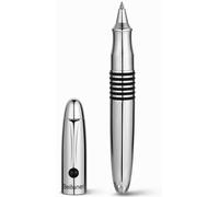 Stylo bille avec corps en métal chromé poli, cartouche d'encre Schmidt, ensemble cadeau de luxe pour professionnels, argent chromé