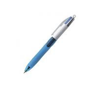 Stylo bille - BIC - 4 COLOURS GRIP - 4 couleurs - Pointe 1 mm - Rétractable rechargeable