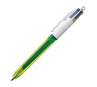 Stylo bille - BIC - 4 Couleurs FLUO - 4 couleurs - Plastique - Enfant
