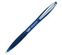 Stylo bille Bic Atlantis premium rétractable - écriture moyenne- bleu