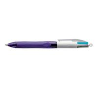 BIC – Stylo bille – Grip Fashion Fun – 4 couleurs – Rétractable