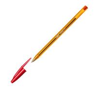 Stylo bille Bic Cristal Original Fine à capuchon pointe 0,8 mm - écriture fine - rouge