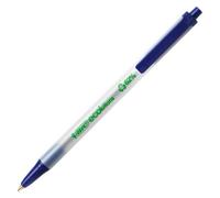 Stylo bille Bic Ecolution Round Stic rétractable - bleu